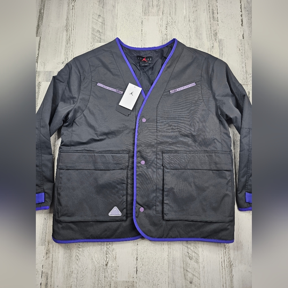 Nike Air Jordan 23 Engineered Black Concord Jacket DQ4537-010 Women's Size L